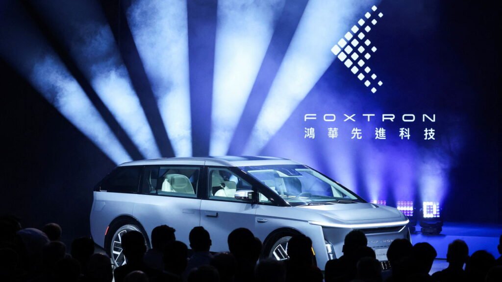 Foxconn's Model D electric vehicle .