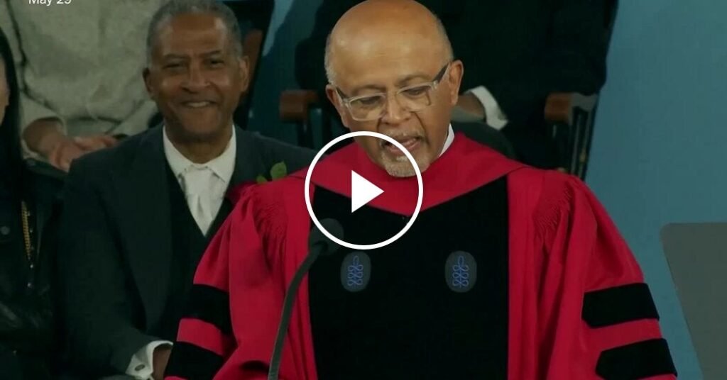 Harvard Commencement Speaker Congratulates and Thanks Graduates