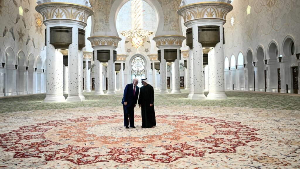 In Abu Dhabi, Trump makes first visit to a mosque as president : NPR