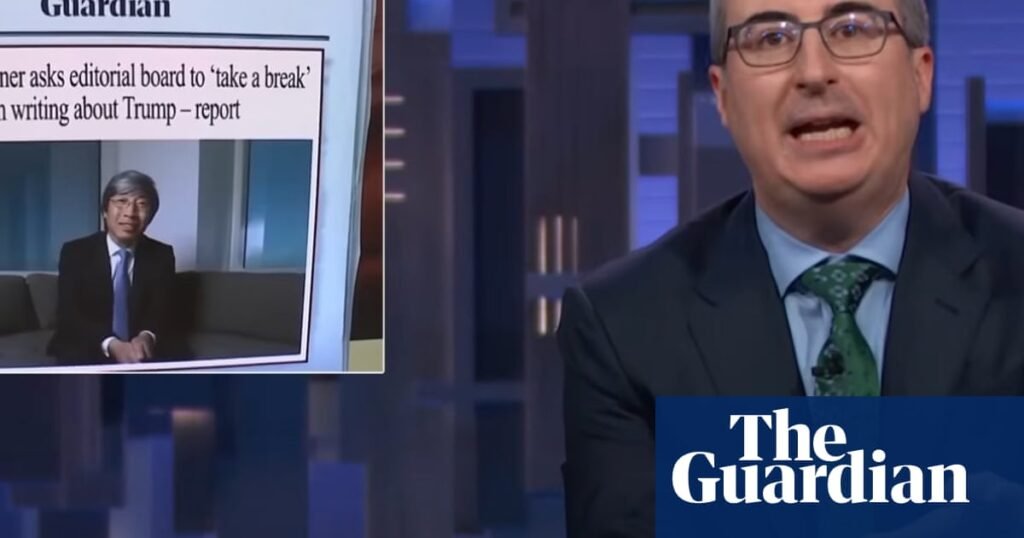 John Oliver to the press: ‘Don’t comply with Trump’s ridiculous demands’ | John Oliver
