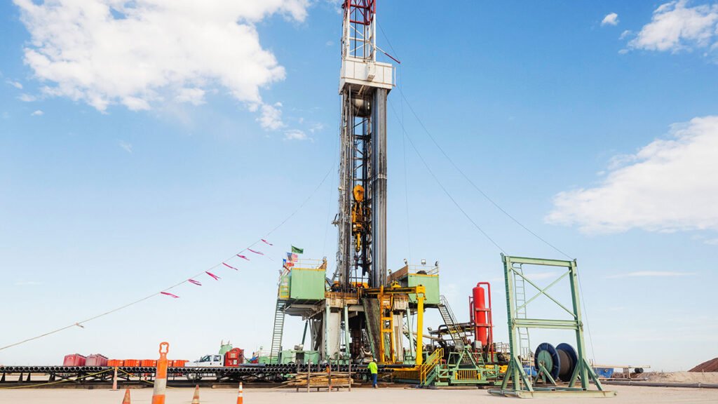 An Elevation Resources drill rig in the Permian Basin.
