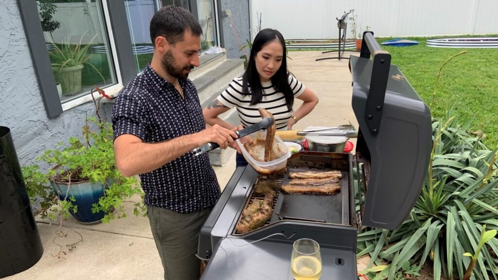 Summer grilling with climate-friendly electricity : NPR