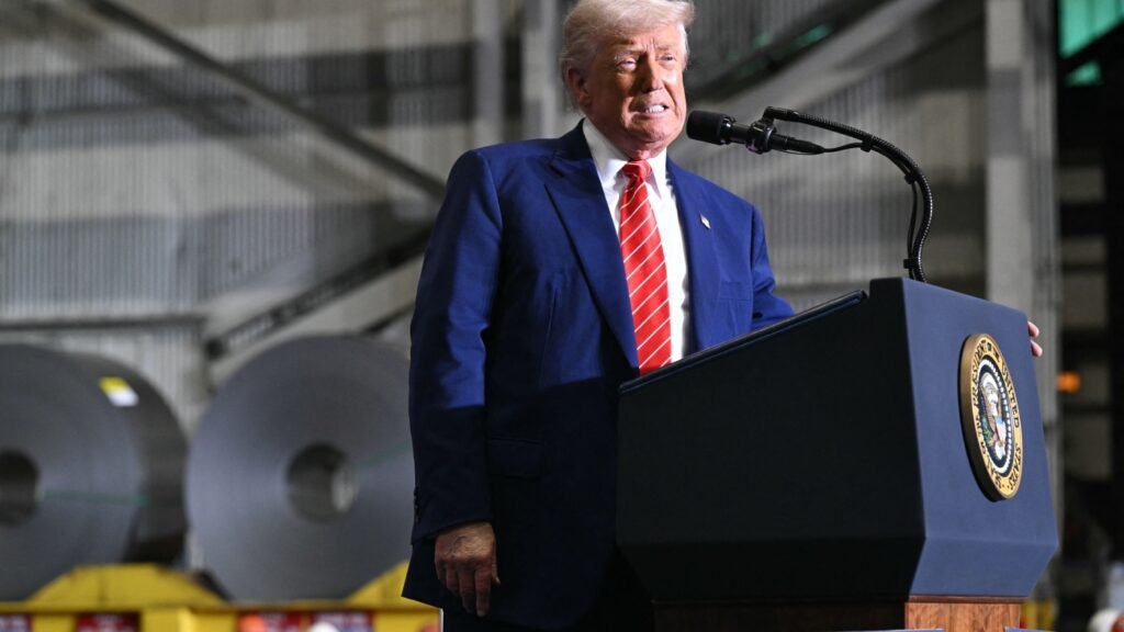 Trump says he will double tariffs on imported steel to 50% : NPR