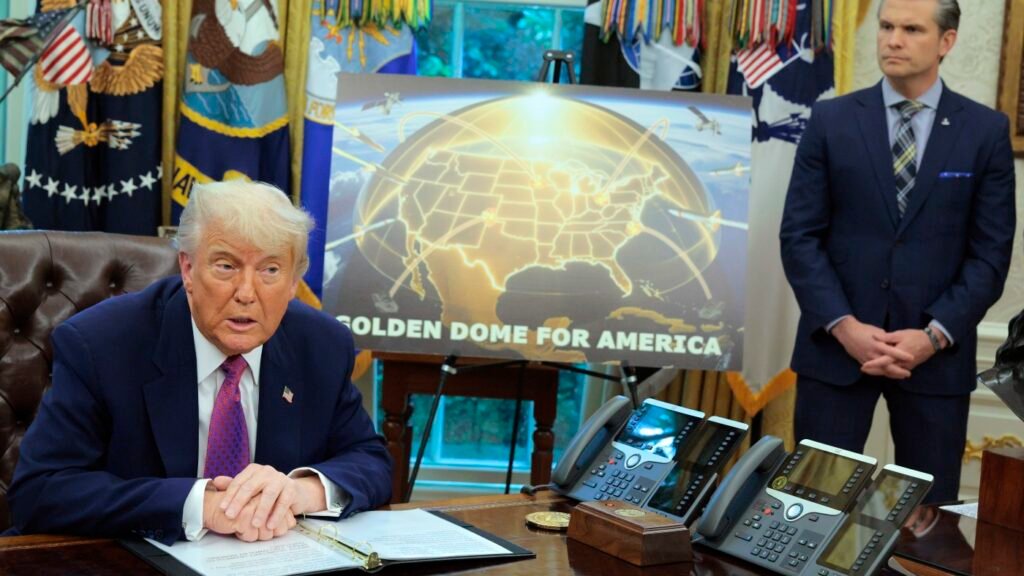 Trump unveils ambitious and expensive plans for 'Golden Dome' missile defense : NPR