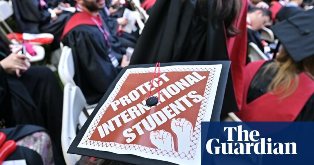 ‘My stomach just dropped’: foreign students in panicked limbo as Trump cancels visa interviews | US universities