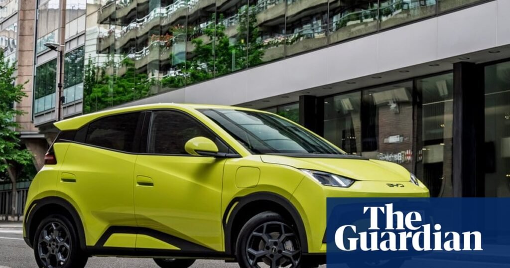 BYD launches cheapest UK model in bid to overtake Tesla as biggest electric carmaker | Electric, hybrid and low-emission cars