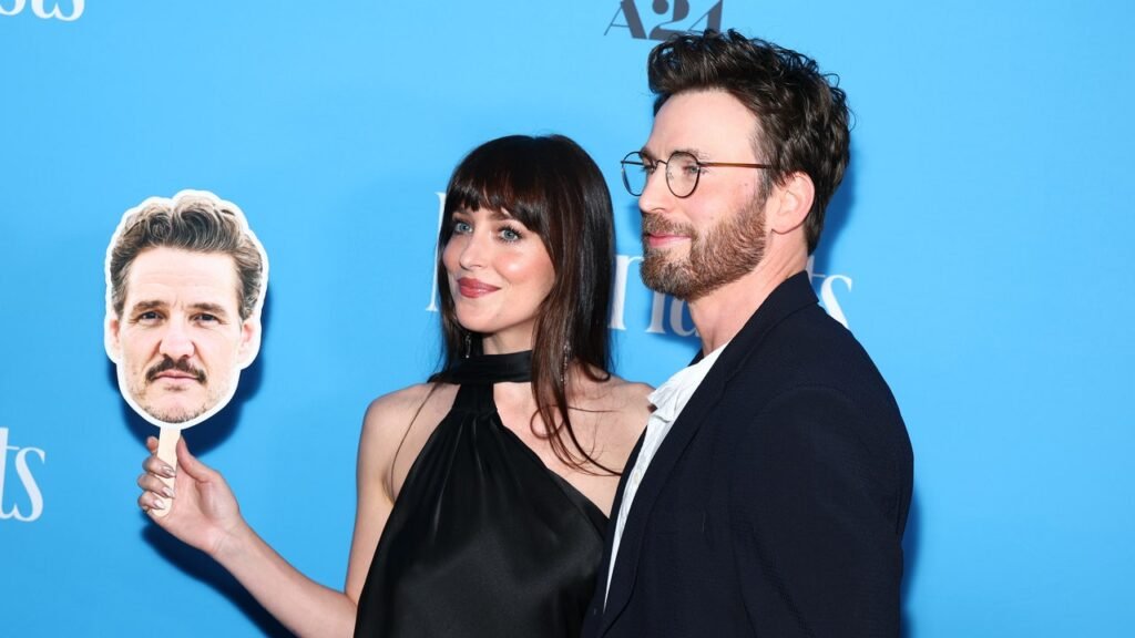 Chris Evans Felt Like a Third Wheel Next to Dakota Johnson and Pedro Pascal Chris Evans Felt Like a Third Wheel Next to Dakota Johnson and Pedro Pascal
