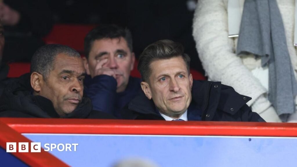Co-owner Steve Parish (right) watching his team play at Selhurst Park