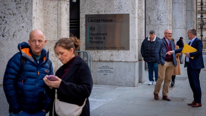 Defined benefit pension reform will spur limited UK investment, officials warn The Department for Work & Pensions sign outside Caxton House in Whitehall, London