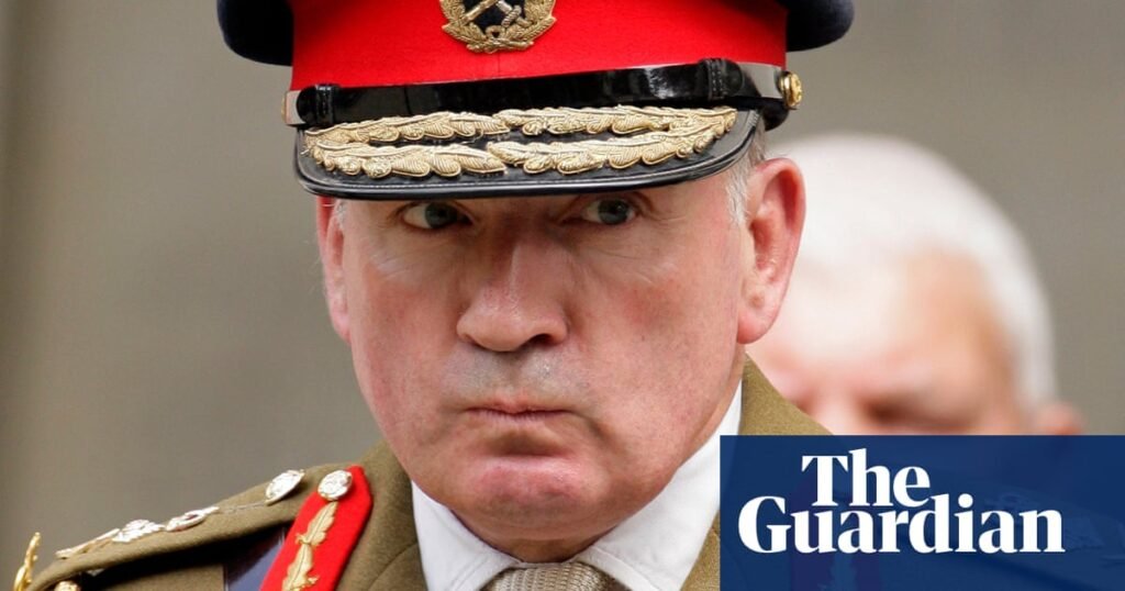 Ex-army chief Lord Dannatt lobbied ministers for millions to support commercial deal | Richard Dannatt