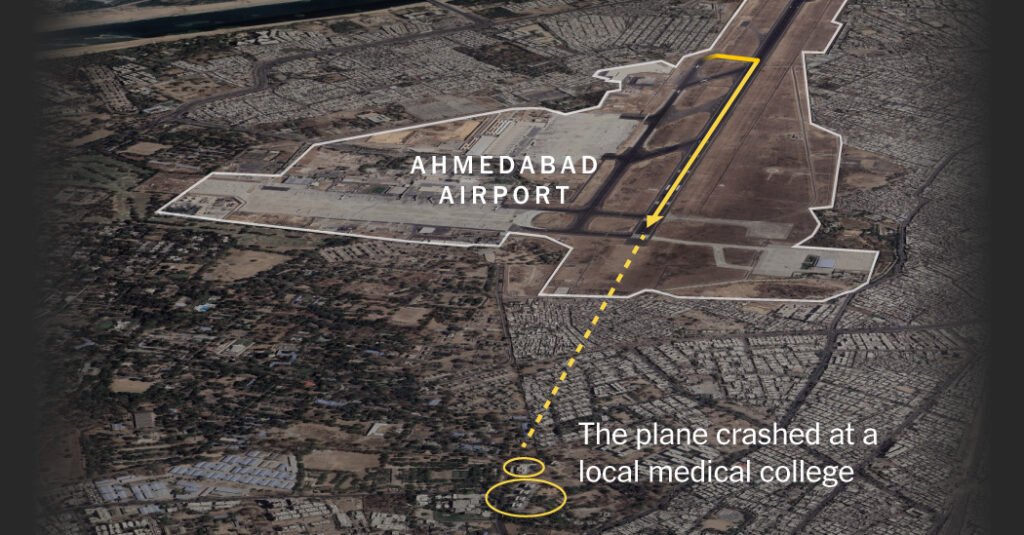 How the Air India Plane Crashed: Maps and Photos