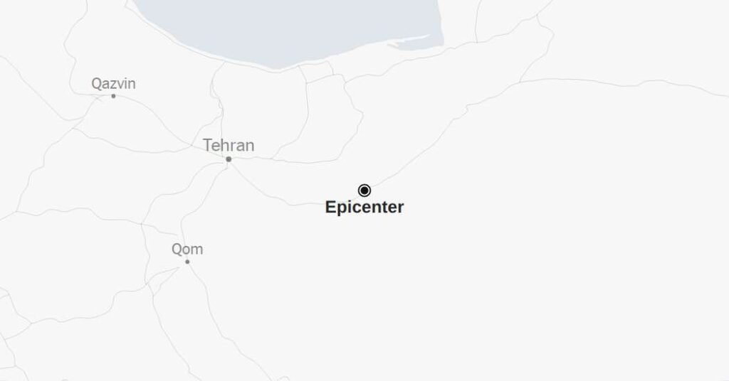 Map: 5.1-Magnitude Earthquake Strikes Iran