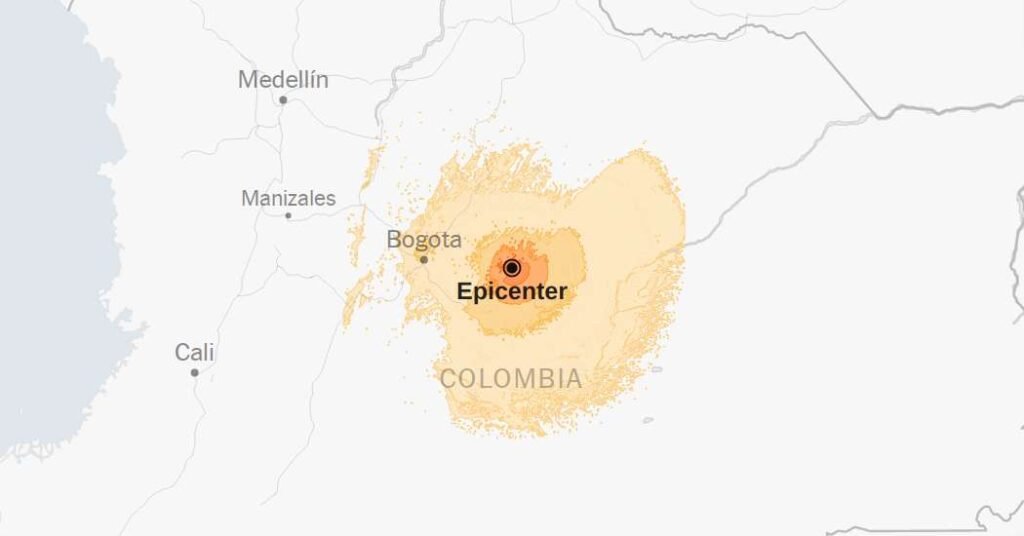 Map: 6.3-Magnitude Earthquake Strikes Colombia