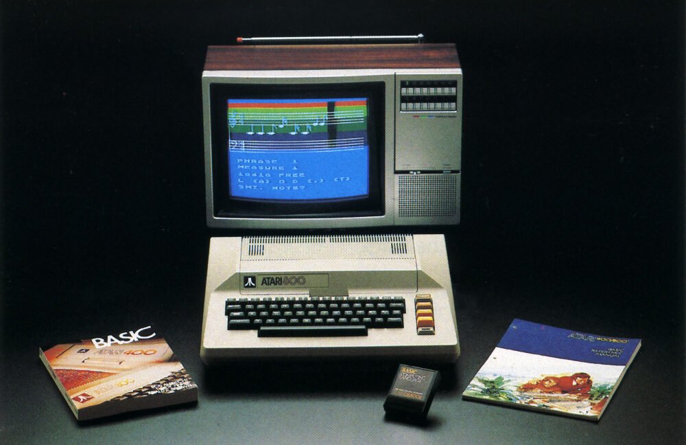 Polish engineer creates postage stamp-sized 1980s Atari computer The Atari 800 home computer, as seen in an Atari promotional brochure.