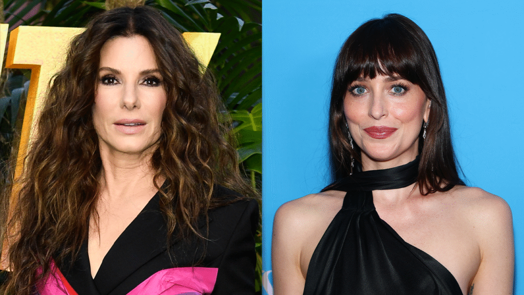 Sandra Bullock and Dakota Johnson