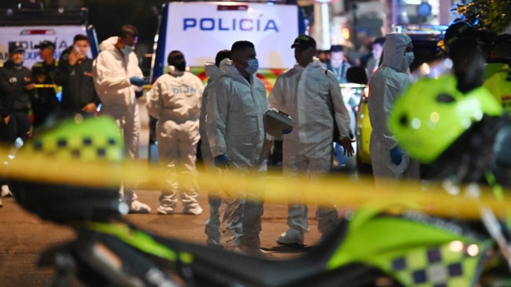 Senator Miguel Uribe Turbay was addressing a crowd, when shots rang out, sparking panic. : NPR
