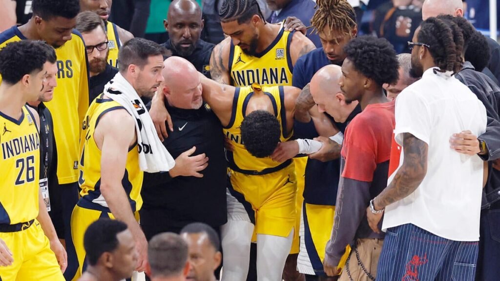 Tyrese Haliburton’s apparent Achilles tear brings one of NBA’s all-time stories to a heartbreaking end Tyrese Haliburton's apparent Achilles tear brings one of NBA's all-time stories to a heartbreaking end