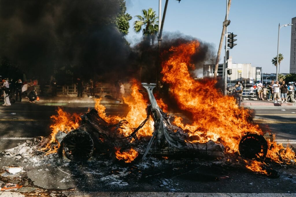 Why the Waymo Car Fires in Recent Los Angeles Protests Caused the Robotaxis to Burn So Completely