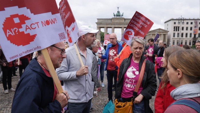 A more intelligent approach to AI regulation Members of an authors’ rights group call for AI regulation at a rally in Berlin. To date, regulators and lawmakers have failed to grasp the full dimensions of the challenge