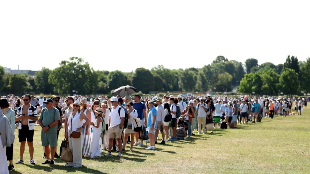 At Wimbledon, tennis fans camp in the Queue for tickets : NPR
