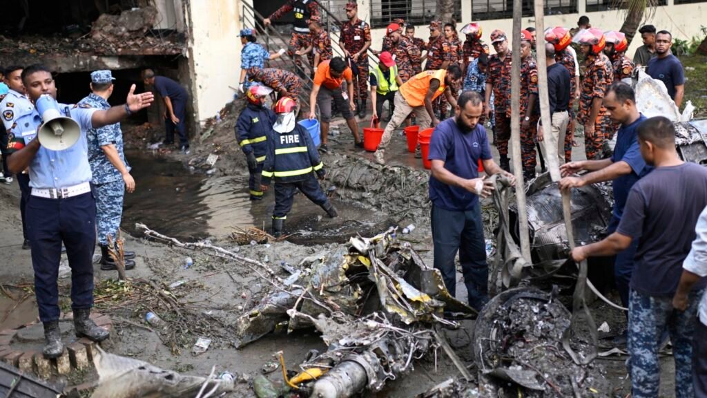 At least 20 dead after Bangladesh Air Force jet crashes into school : NPR