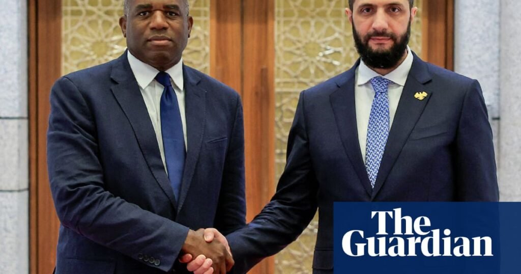Britain re-establishing relations with Syria, announces David Lammy | Syria Britain re-establishing relations with Syria, announces David Lammy | Syria