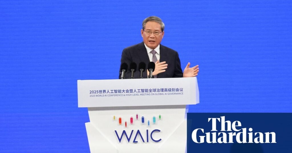 China calls for global AI cooperation days after Trump administration unveils low-regulation strategy | Artificial intelligence (AI)