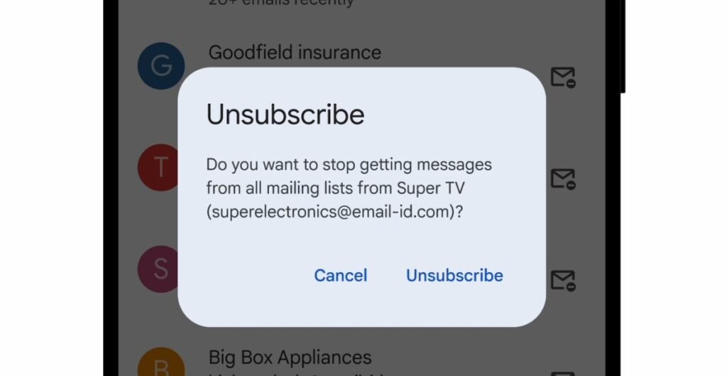 Gmail’s new tab is made for unsubscribing from emails