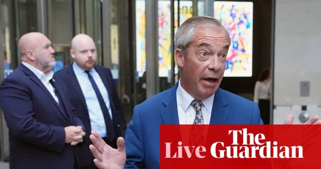 Labour says Reform UK ‘trying to divide communities’ ahead of Farage speech on crime - UK politics live | Politics