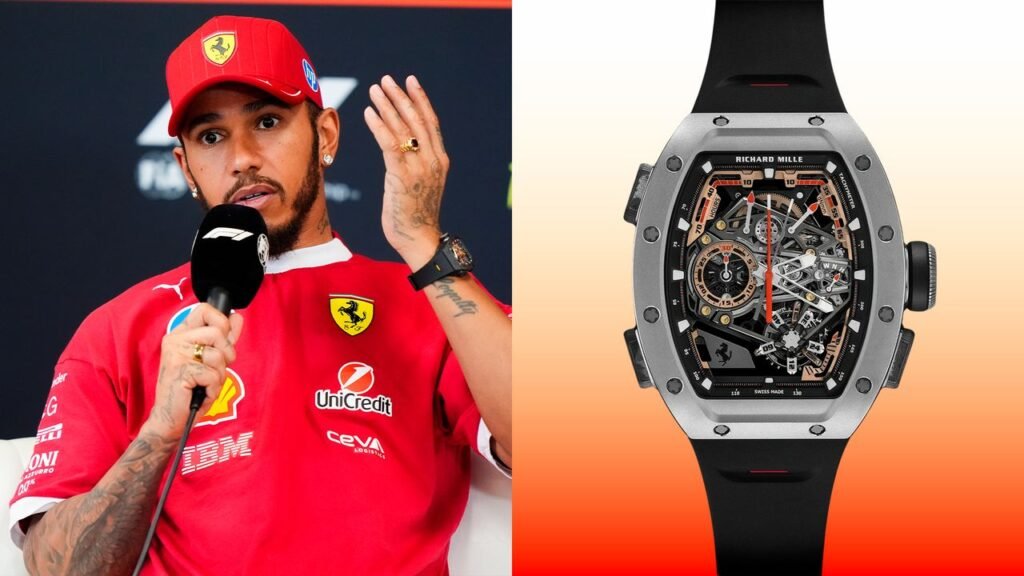 Lewis Hamilton Rocked a $1.5 Million Ferrari-Inspired Watch
