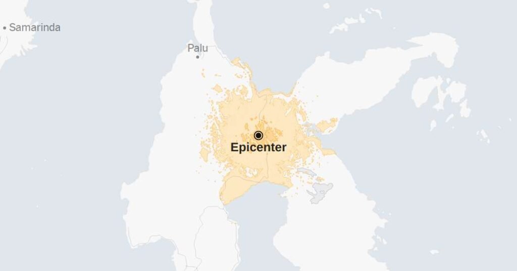 Map: 5.6-Magnitude Earthquake Strikes Indonesia