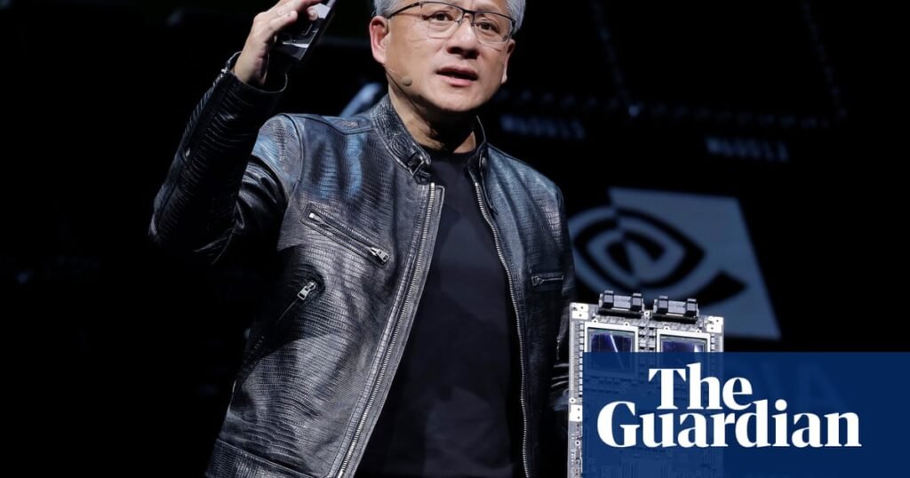 Nvidia becomes first company to reach $4tn in market value | Technology
