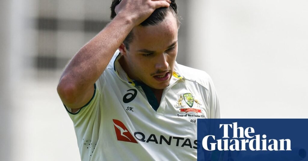 Pressure mounts on Konstas and Khawaja as Australia collapse in third West Indies Test | Australia cricket team