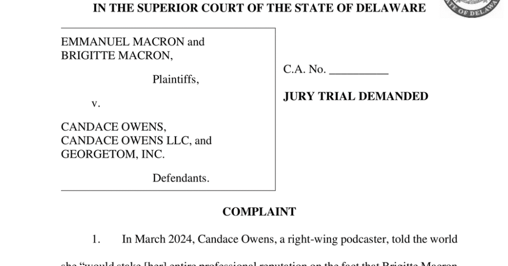 Read the French President’s Lawsuit