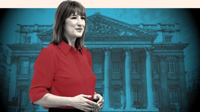 Reeves dials up risk in UK financial services as she seeks to boost growth Montage shows Rachel Reeves in front of Mansion House