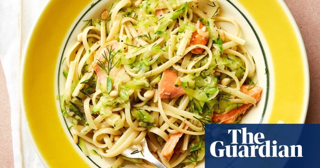 Rukmini Iyer’s quick and easy recipe for courgette linguine with trout, lemon and dill | Summer food and drink
