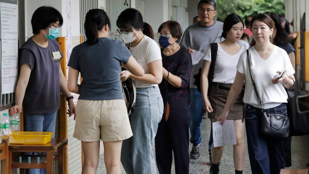 Taiwan votes to decide whether to oust lawmakers : NPR Taiwan votes to decide whether to oust lawmakers : NPR