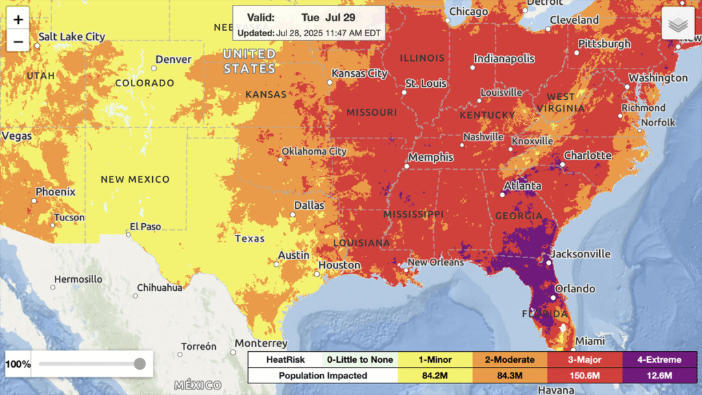 Tampa Breaks Heat Record as Heat Dome Bakes Eastern U.S. Tampa Breaks Heat Record as Heat Dome Bakes Eastern U.S.