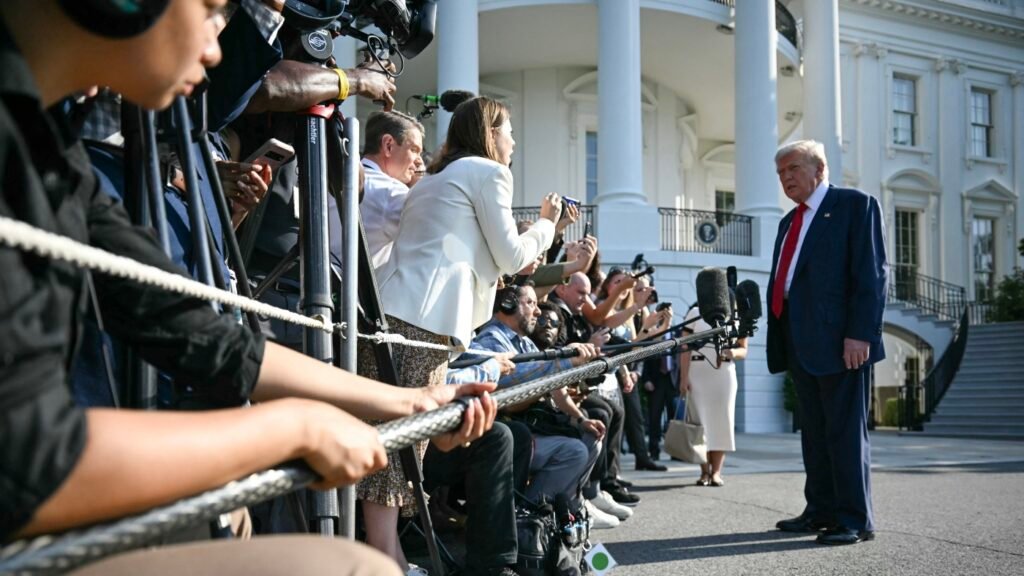 Trump heads to Scotland to golf, meet UK's Starmer : NPR