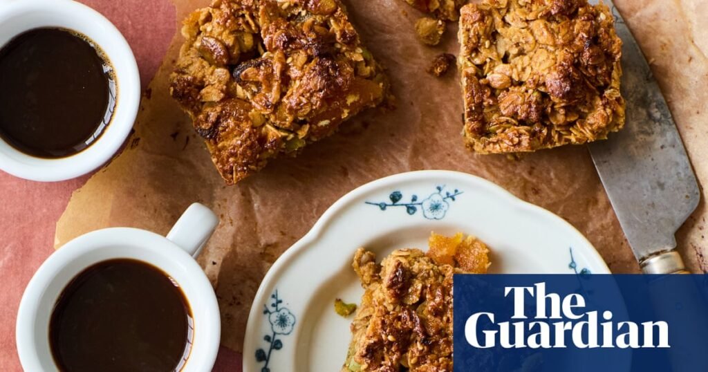 Yasmin Khan’s recipes for aubergine kuku and fruit and nut granola bars | Middle Eastern food and drink
