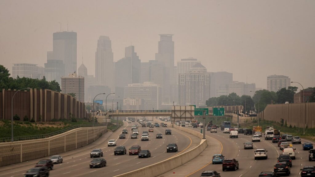 Air Quality Plummets In Minneapolis And Chicago Amid Canadian Wildfires