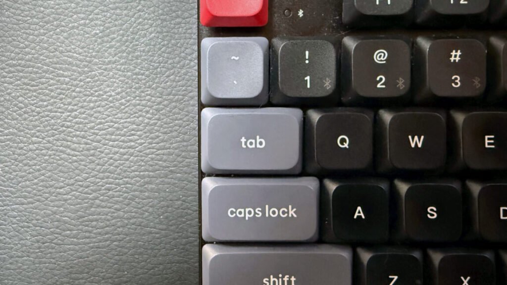 The tab key on a Keychron K1
