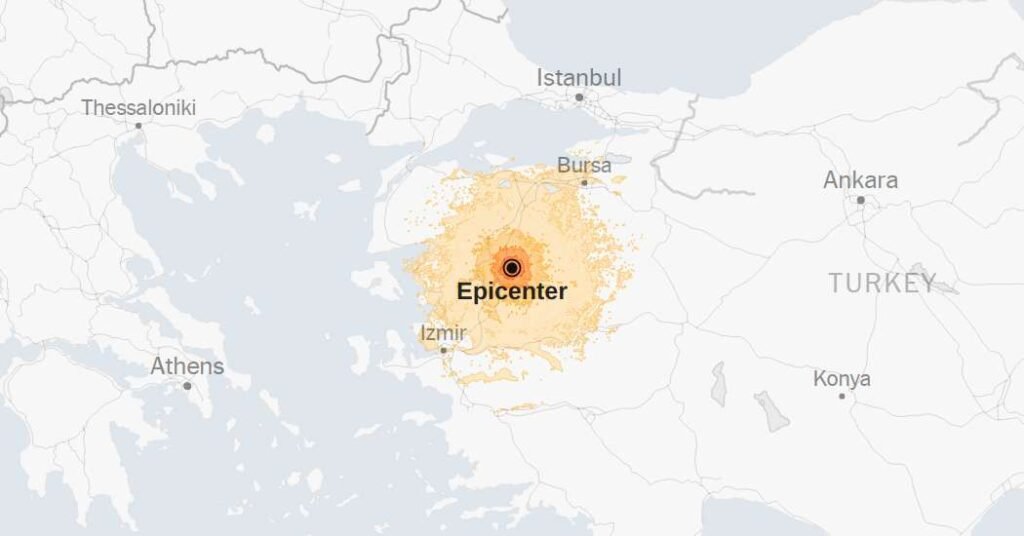 Map: 6.1-Magnitude Earthquake Strikes Turkey Map: 6.1-Magnitude Earthquake Strikes Turkey