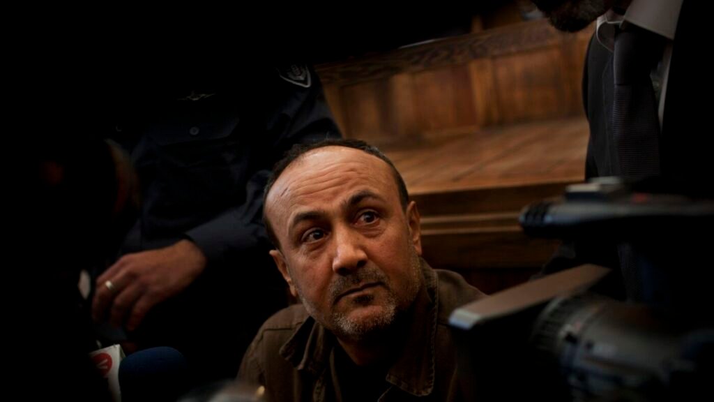 Palestinian prisoner Marwan Barghouti seen for first time in years : NPR