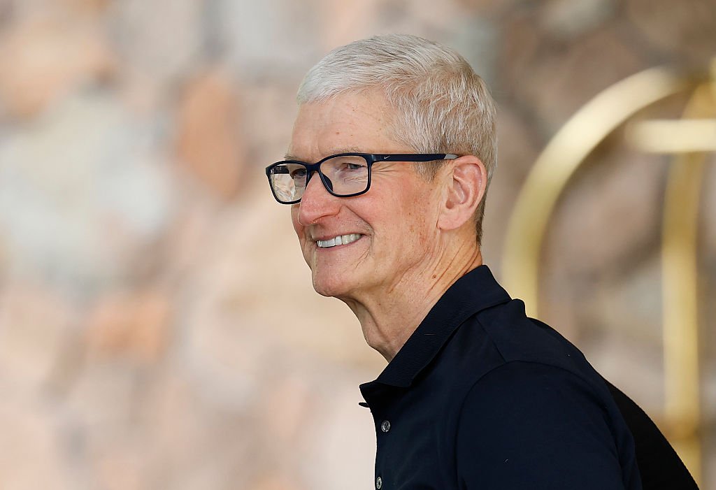 Tim Cook reportedly tells employees Apple ‘must’ win in AI SUN VALLEY, IDAHO - JULY 08: Apple CEO Tim Cook arrives at the Sun Valley lodge for the Allen & Company Sun Valley Conference on July 8, 2025 in Sun Valley, Idaho. Every year, some of the world's wealthiest and most powerful figures from the media, finance, technology, and political spheres converge at the Sun Valley Resort for the exclusive week-long conference hosted by boutique investment bank Allen & Co. (Photo by Kevin Dietsch/Getty Images)