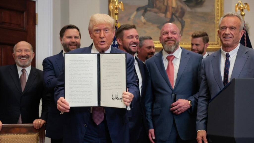 Trump revives Presidential Fitness Test : NPR