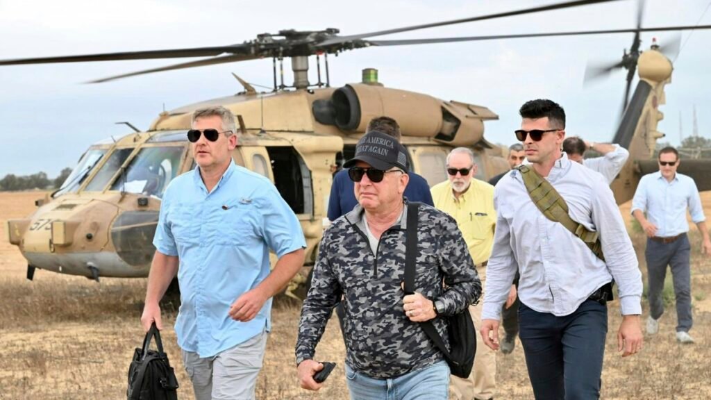 U.S. officials on rare visit to controversial Gaza aid distribution site : NPR