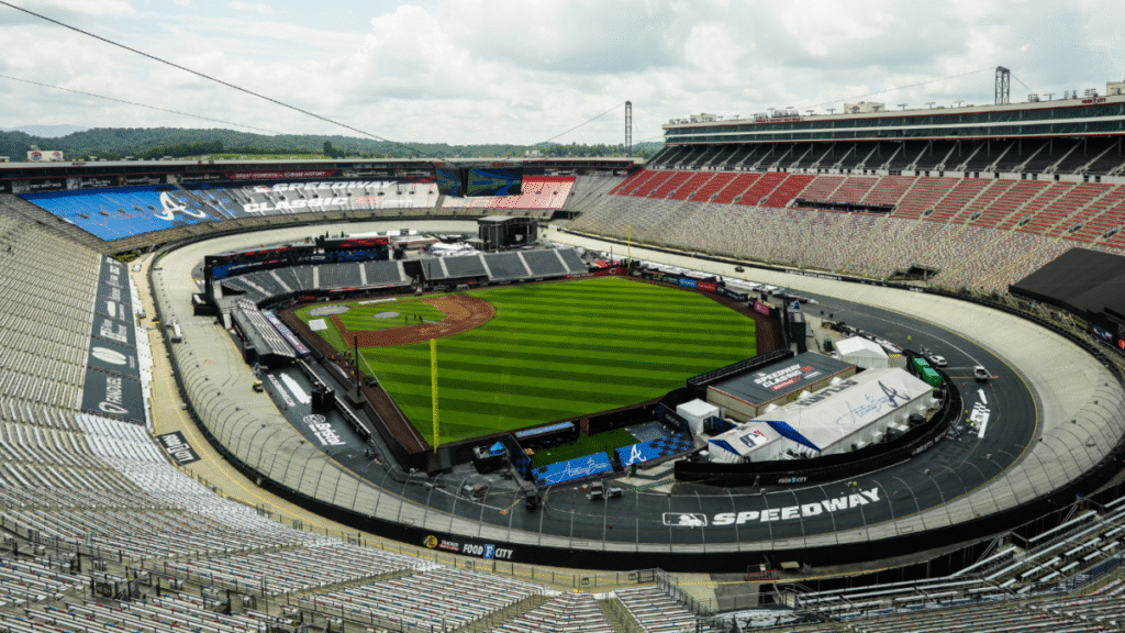 Where to watch MLB Speedway Classic: TV channel, live stream for Braves vs. Reds at Bristol NASCAR stadium