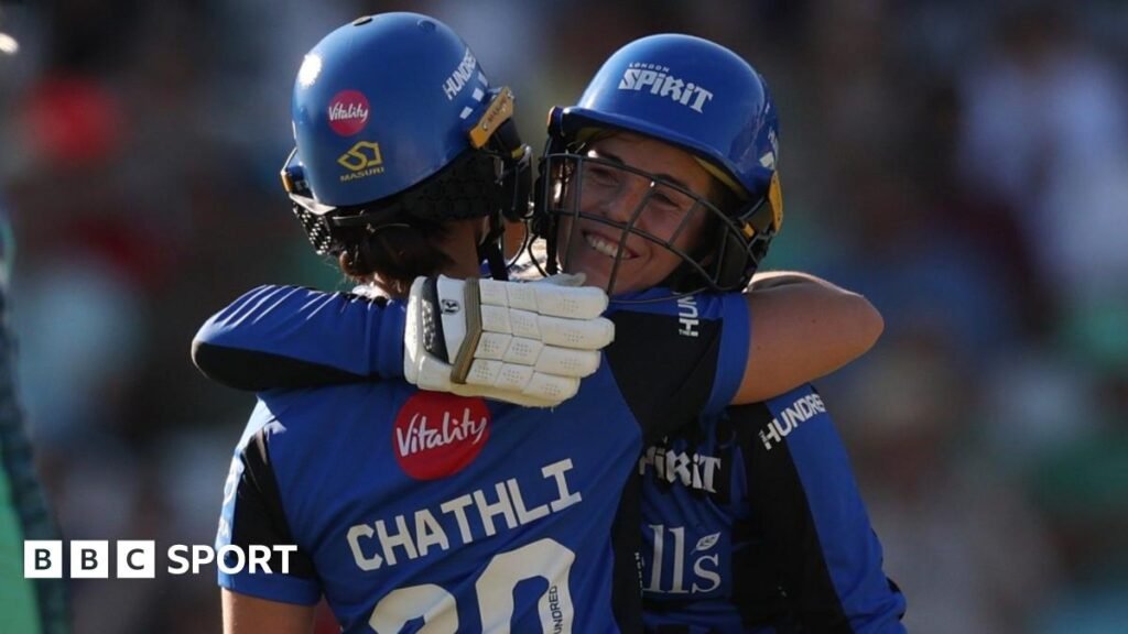 Women’s Hundred 2025: London Spirit boost top-three hopes by thrashing Oval Invincibles London Spirit celebrate Sarah Glenn's wicket against Oval Invincibles in The Hundred