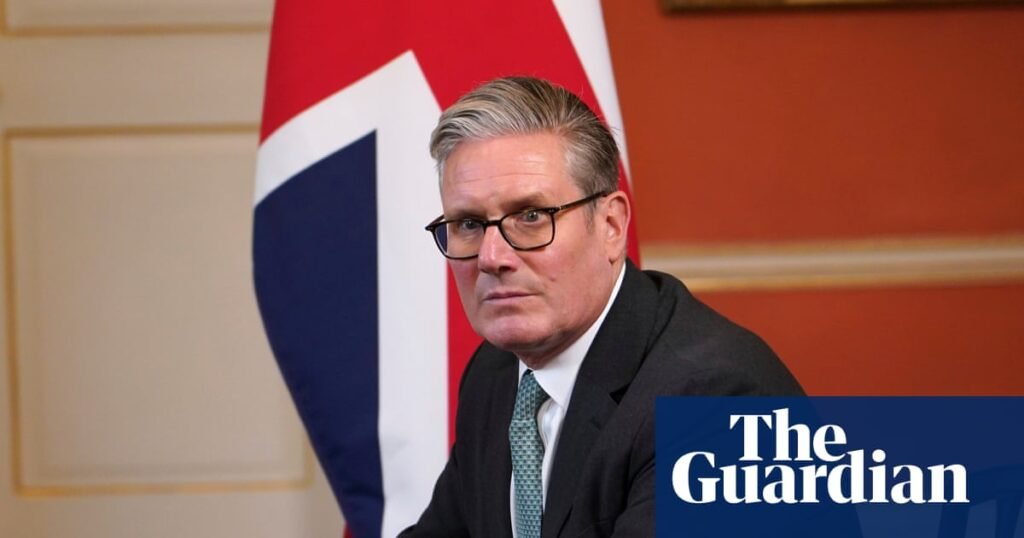 Britain will ‘never surrender flag’ to far-right protesters, Starmer says | Keir Starmer